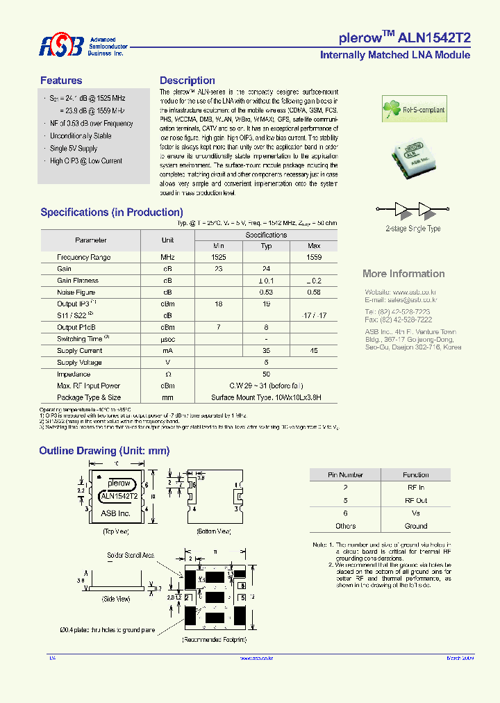 ALN1542T2_4771710.PDF Datasheet
