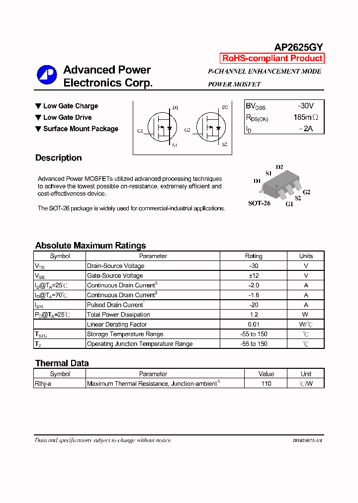 AP2625GY_4239683.PDF Datasheet