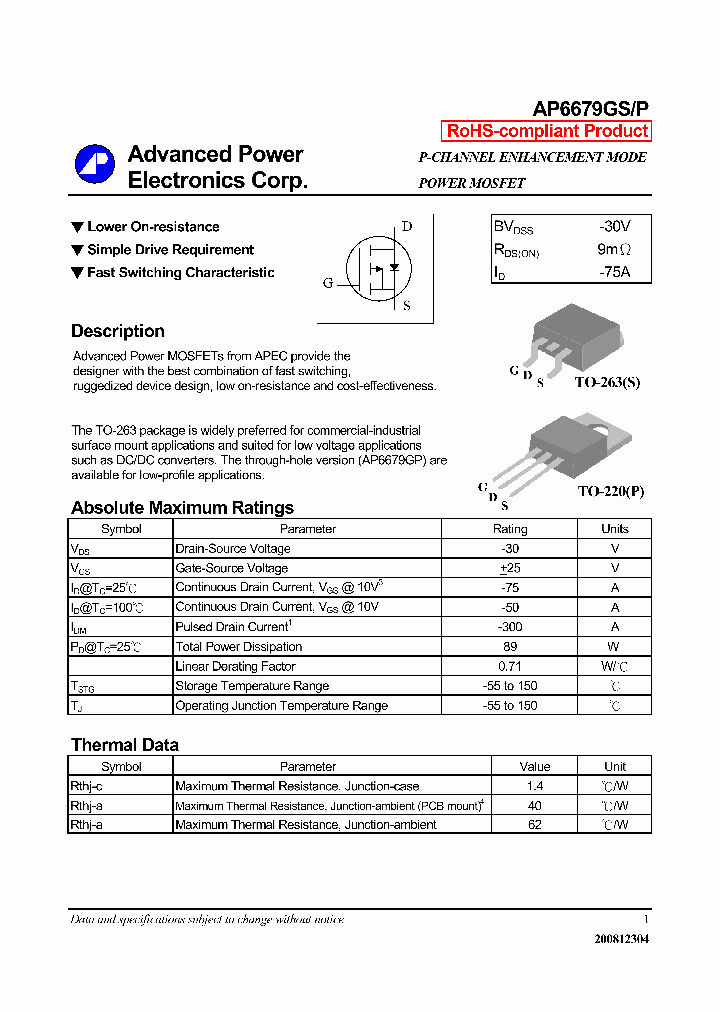 AP6679GP_4531620.PDF Datasheet