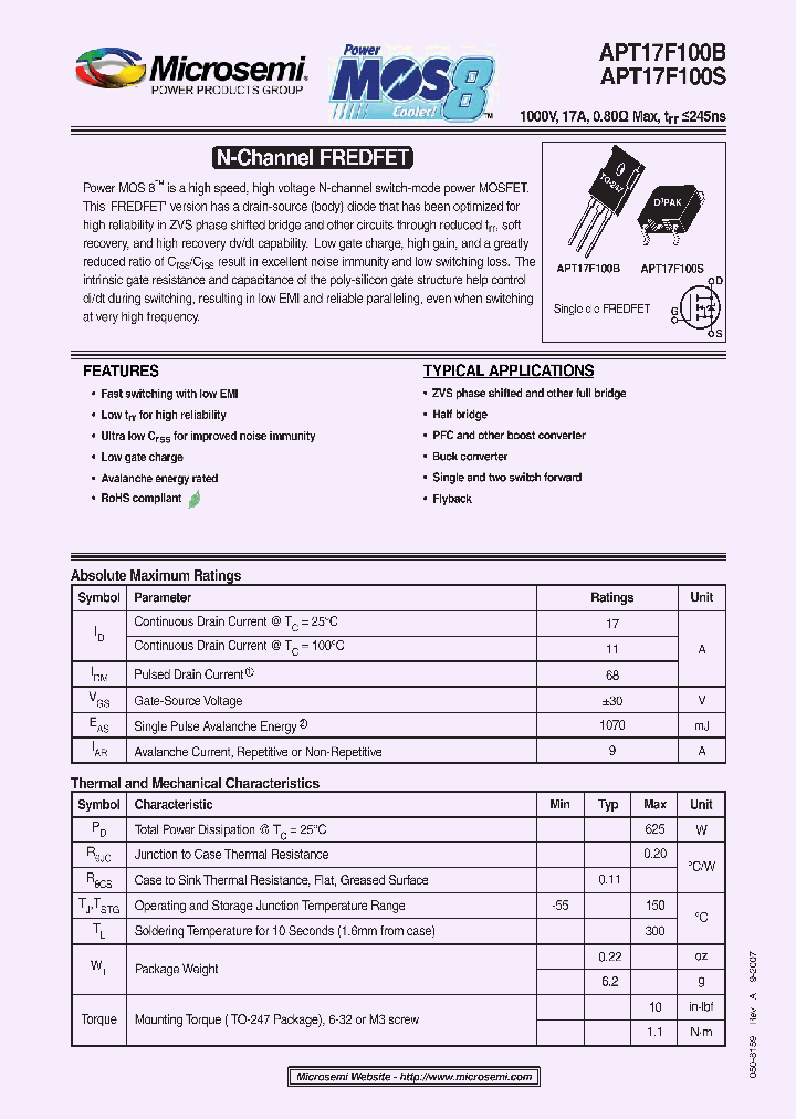APT17F100B_4387246.PDF Datasheet