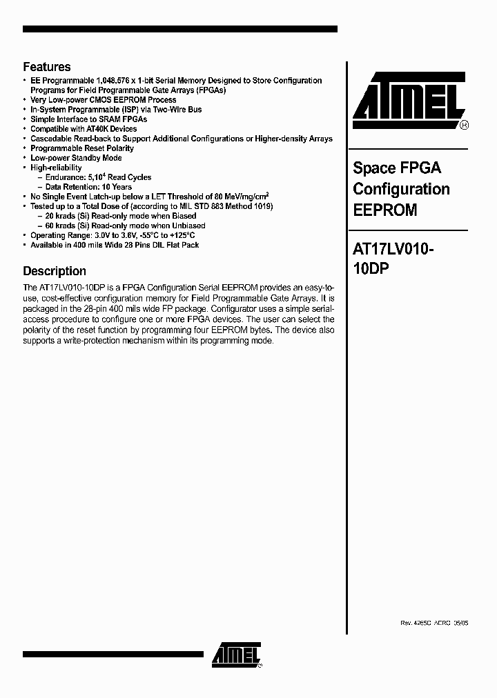 AT17LV010-10DP_4344821.PDF Datasheet