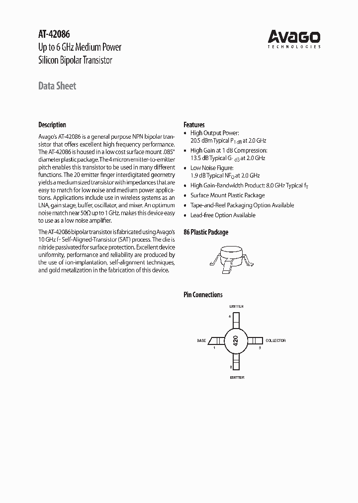 AT-42086-BLKG_4366675.PDF Datasheet