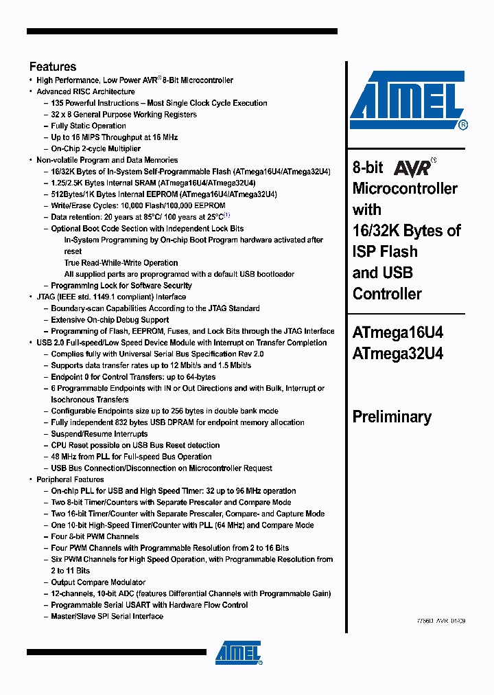 ATMEGA16U4-AU_4546261.PDF Datasheet