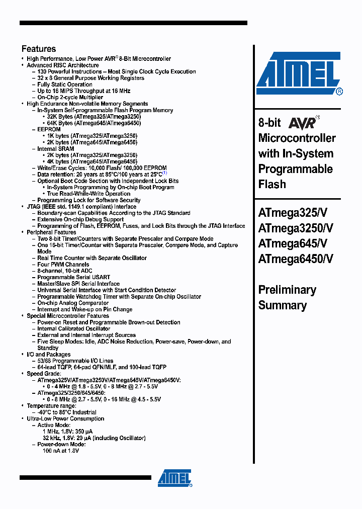 ATMEGA3250V-8AI_4690815.PDF Datasheet
