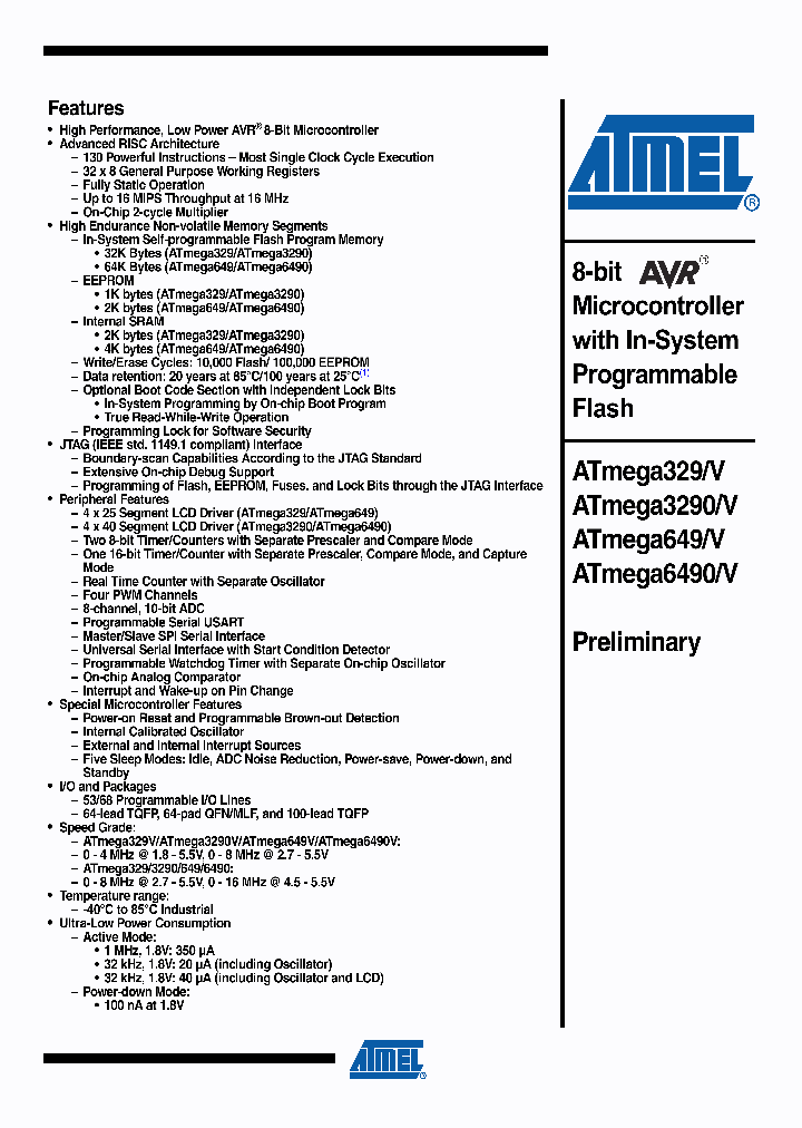 ATMEGA3290V-8AI_4690816.PDF Datasheet