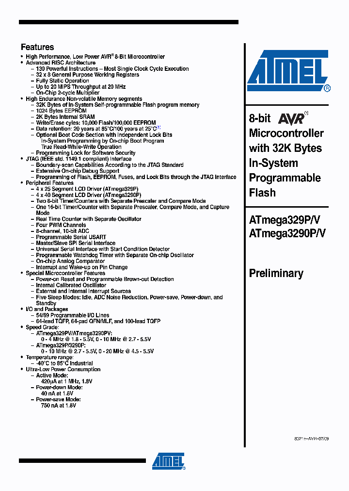 ATMEGA329P1_4563745.PDF Datasheet