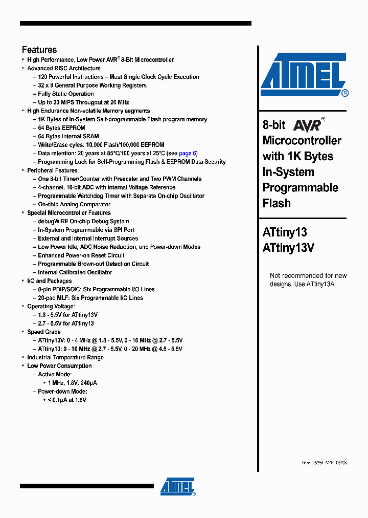 ATTINY13V-10MMU_4513568.PDF Datasheet