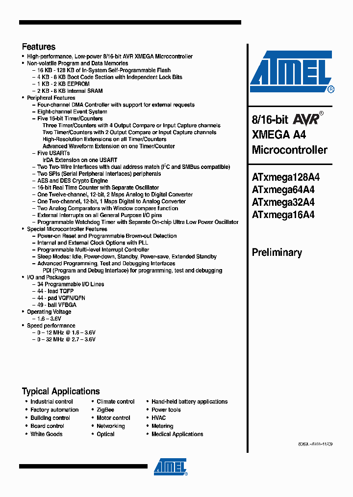 ATXMEGA128A4-MH_4537200.PDF Datasheet