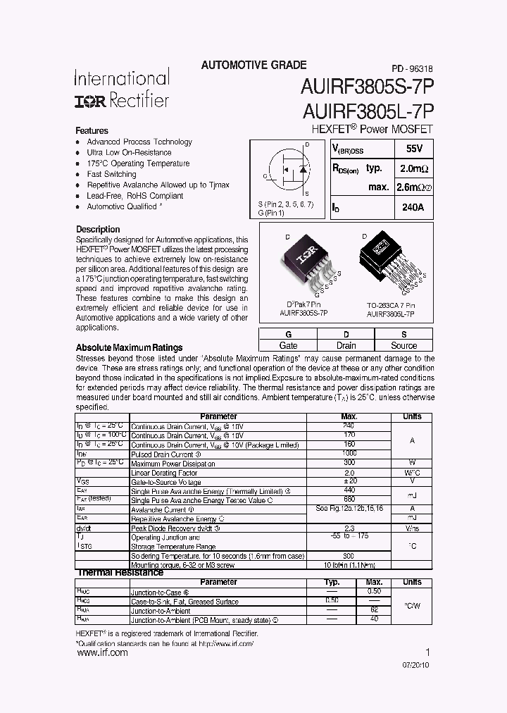 AUIRF3805L-7P_4906616.PDF Datasheet