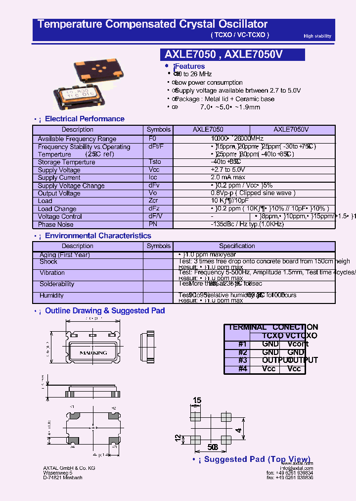 AXLE7050_4416508.PDF Datasheet