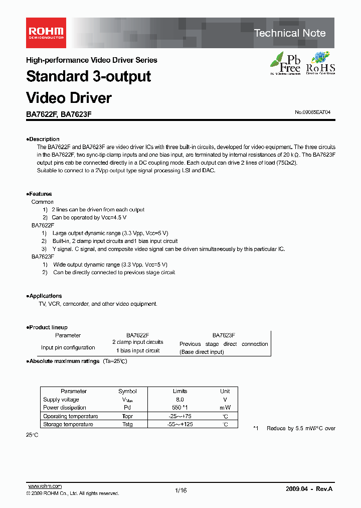 BA7622F09_4713582.PDF Datasheet