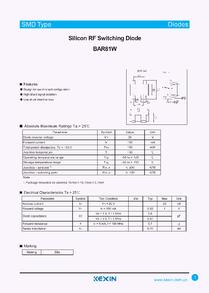 BAR81W_4287105.PDF Datasheet