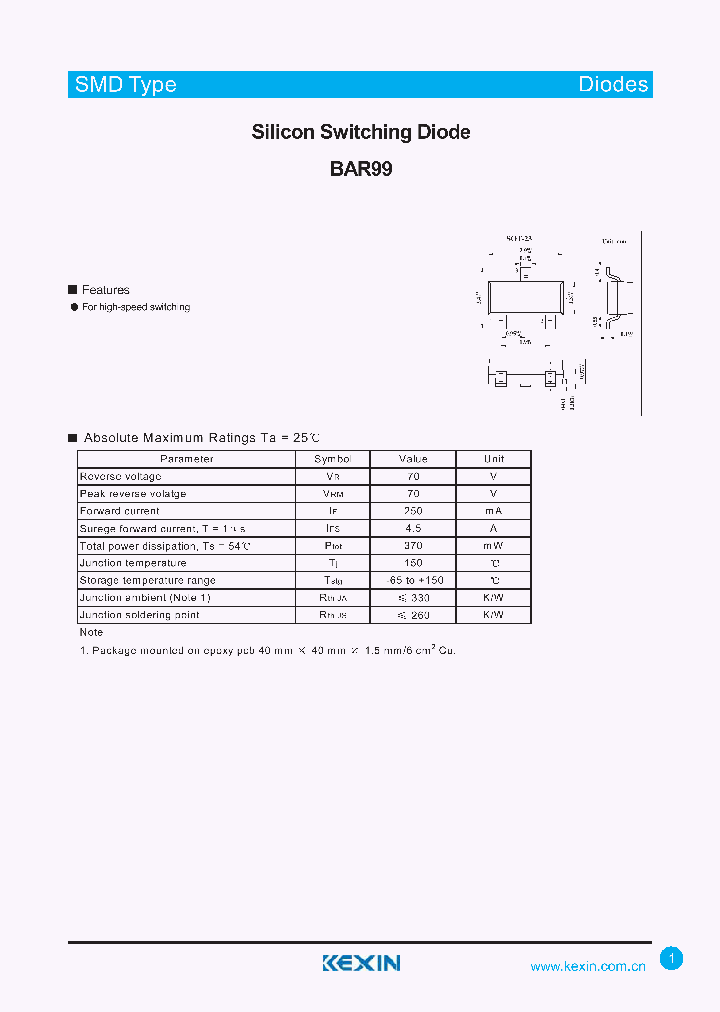 BAR99_4292565.PDF Datasheet