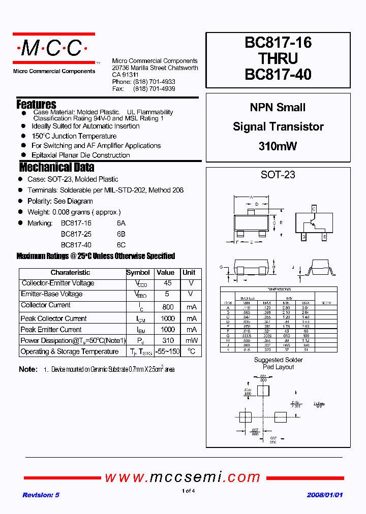 BC817-40-TP_4921976.PDF Datasheet