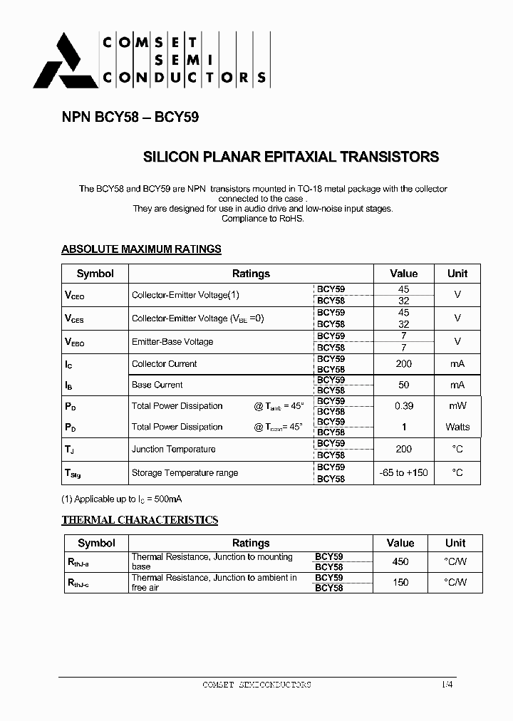 BCY59_4702892.PDF Datasheet