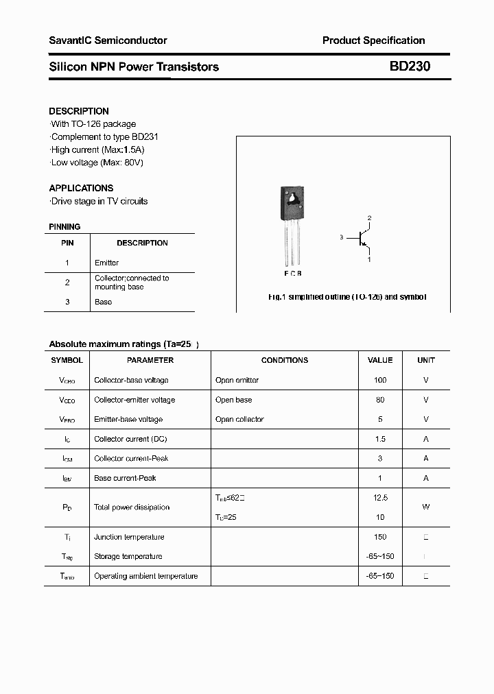 BD230_4600430.PDF Datasheet