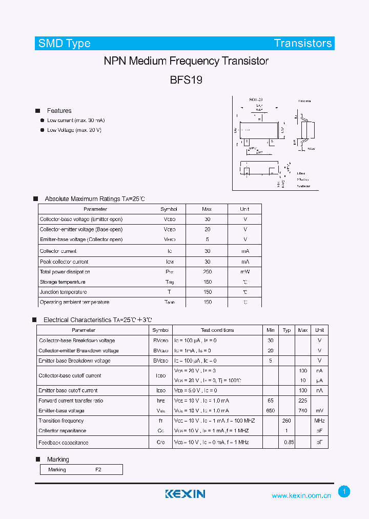 BFS19_4347487.PDF Datasheet
