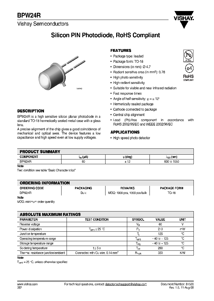 BPW24R08_4786410.PDF Datasheet