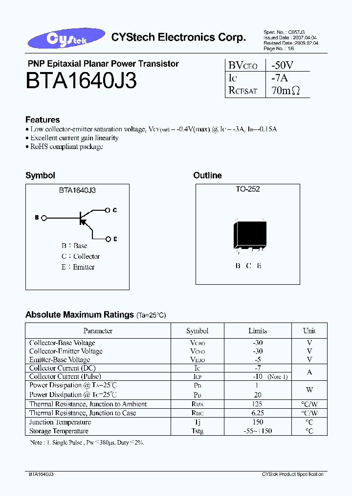 BTA1640J3_4549417.PDF Datasheet