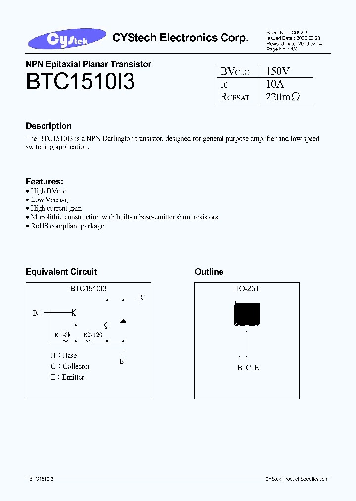 BTC1510I309_4522233.PDF Datasheet