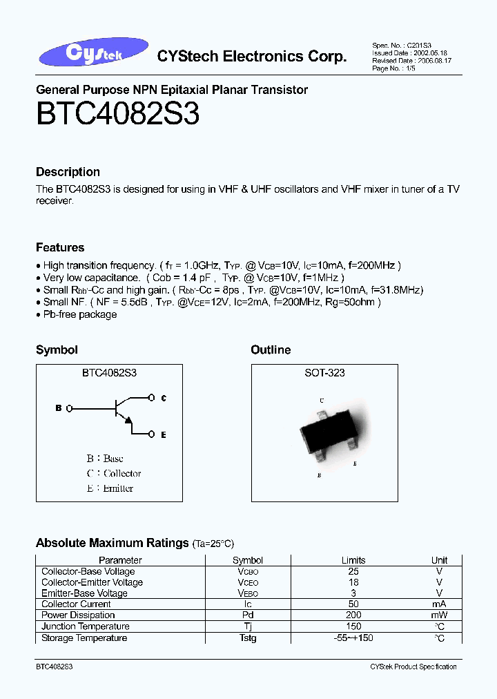 BTC4082S3_4658340.PDF Datasheet