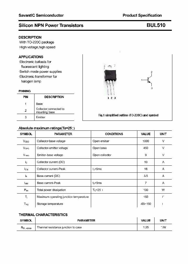 BUL510_4896495.PDF Datasheet
