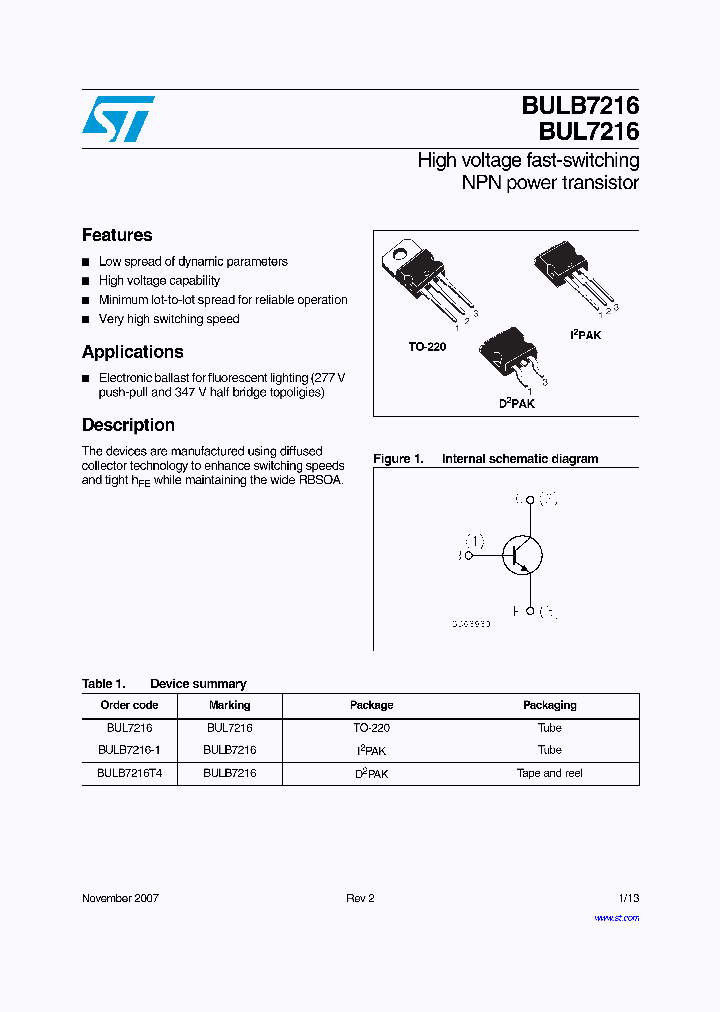 BULB7216_4172909.PDF Datasheet