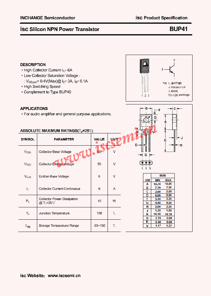 BUP41_4579724.PDF Datasheet