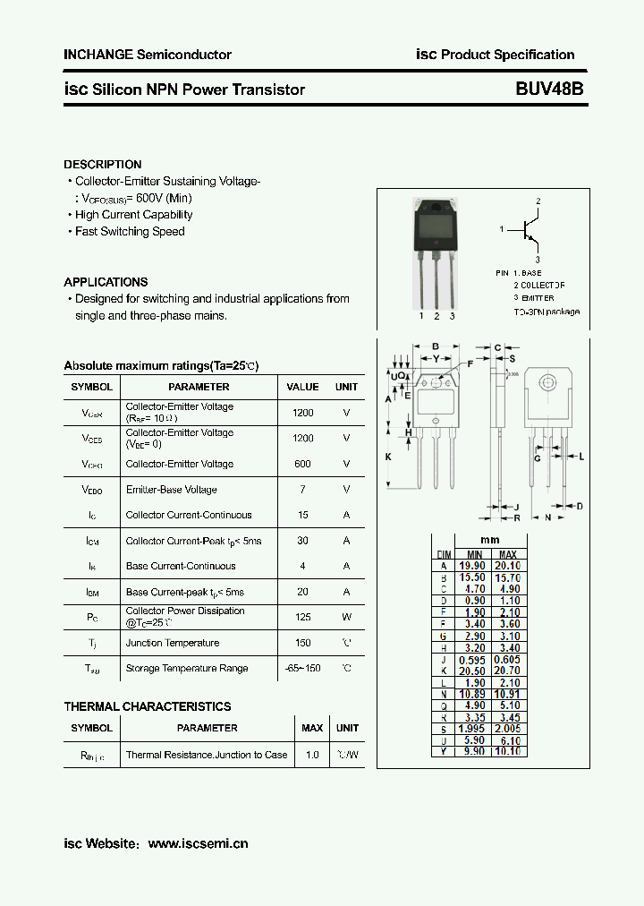 BUV48B_4296633.PDF Datasheet