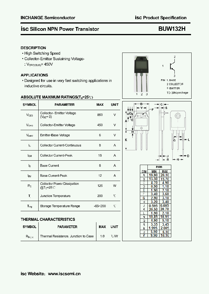 BUW132H_4305646.PDF Datasheet