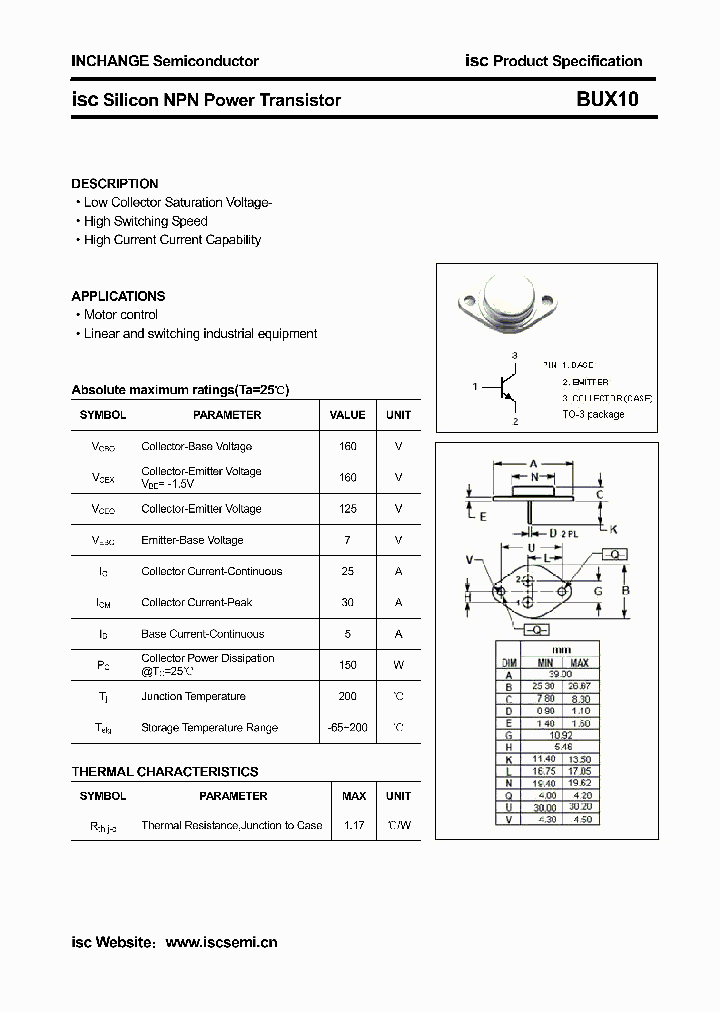 BUX10_4328091.PDF Datasheet