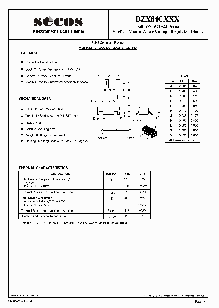 BZX84C6V2_4462221.PDF Datasheet