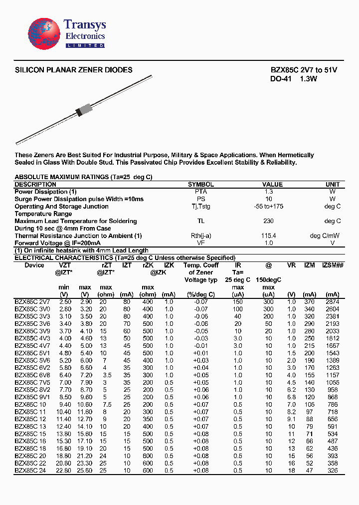 BZX85C_4400747.PDF Datasheet