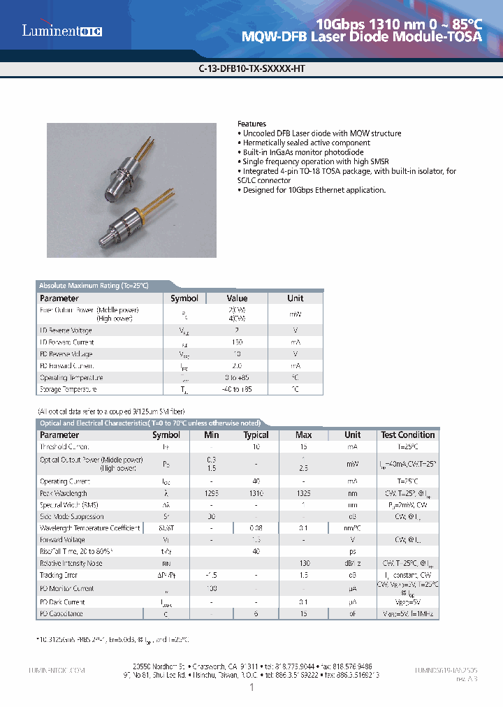 C-13-DFB10-TA-SSCMI-HT_4432791.PDF Datasheet