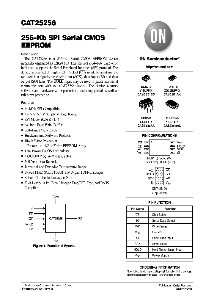 CAT25256_4665184.PDF Datasheet