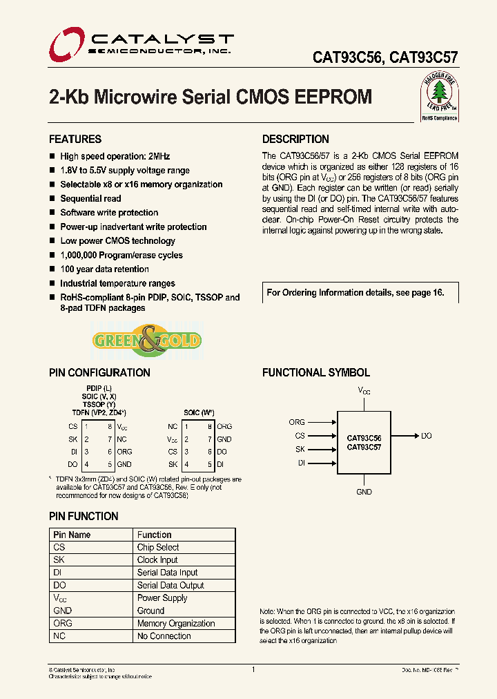 CAT93C56XI-GT2_4330248.PDF Datasheet