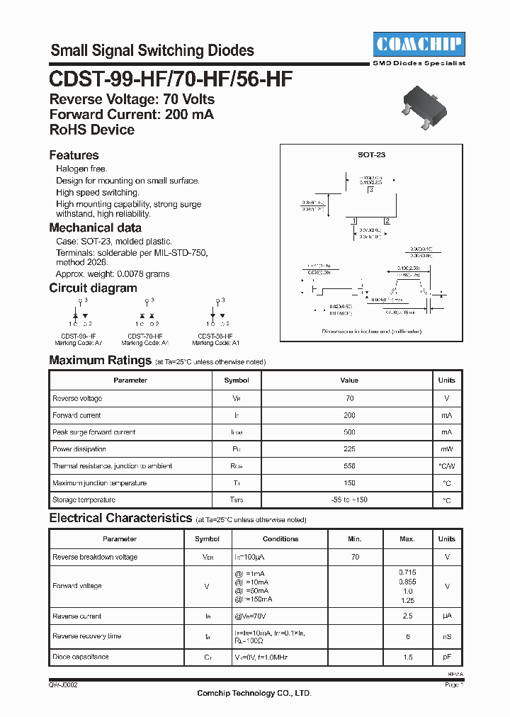 CDST-70-HF_4702564.PDF Datasheet