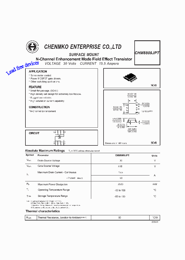 CHM8809JPT_4750267.PDF Datasheet
