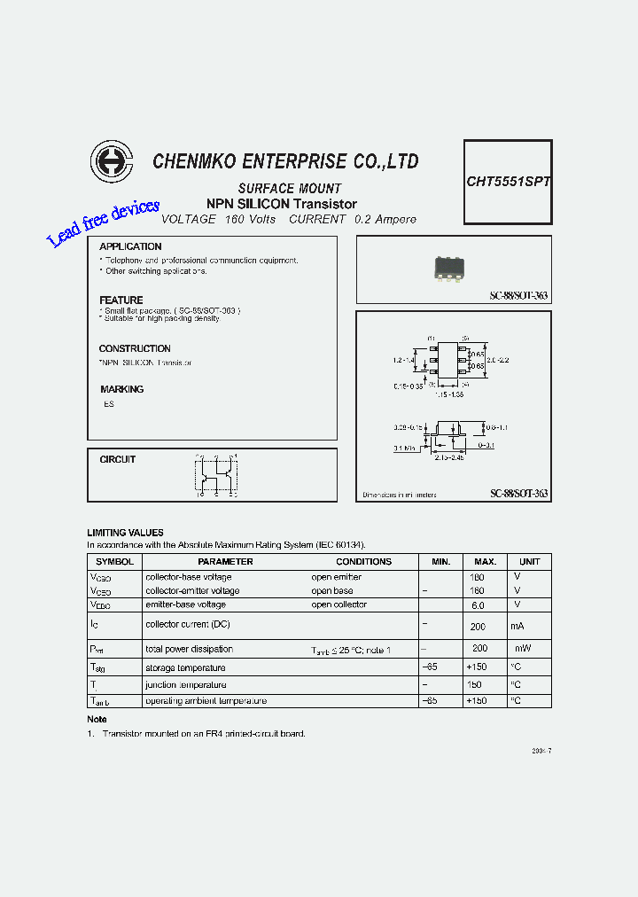 CHT5551SPT_4796849.PDF Datasheet