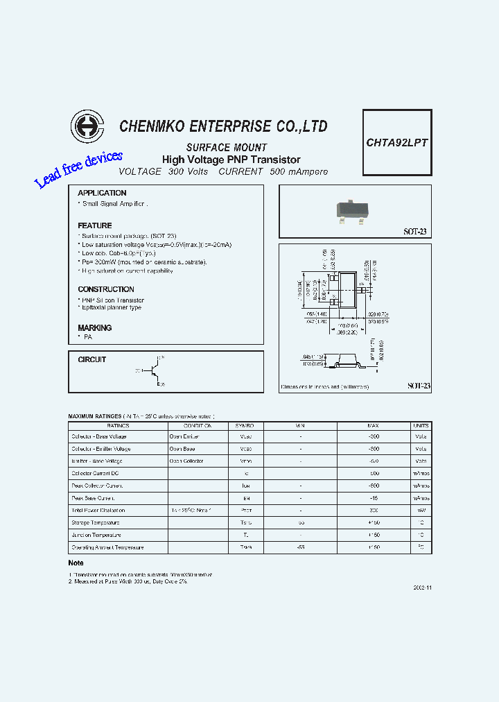 CHTA92LPT_4569223.PDF Datasheet