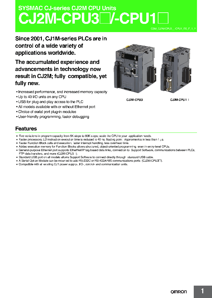 CJ2M-CPU11_4574369.PDF Datasheet