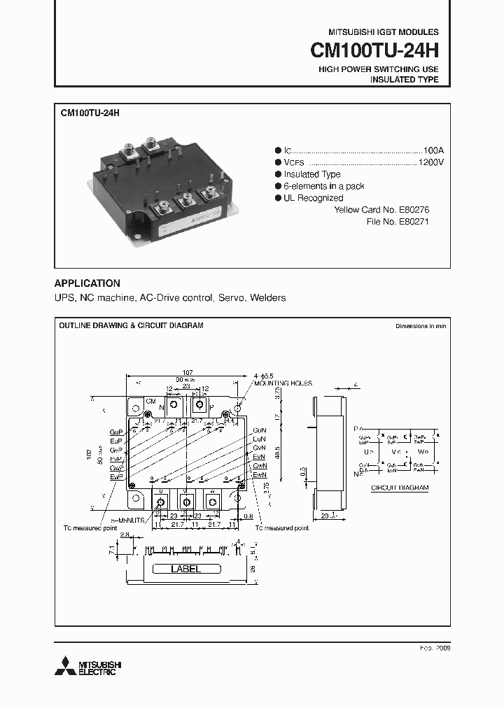 CM100TU-24H09_4880545.PDF Datasheet