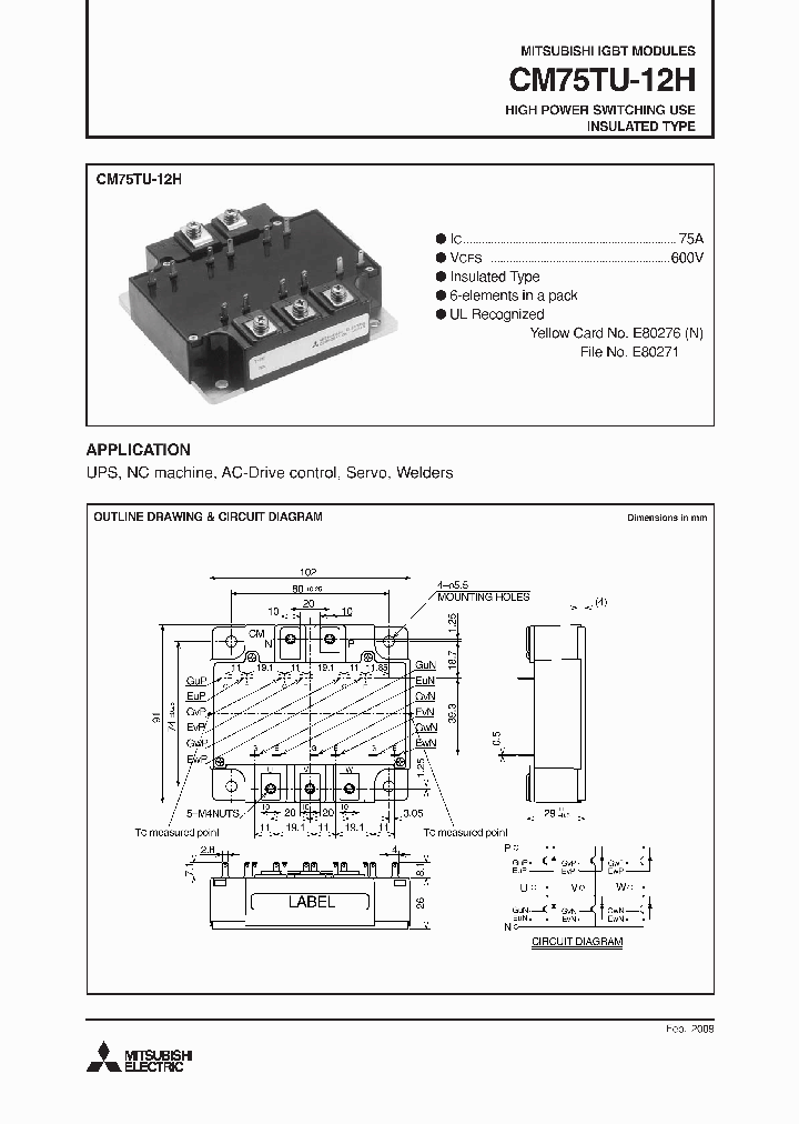 CM75TU-12H_4706795.PDF Datasheet