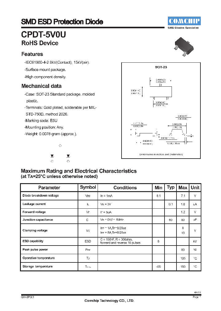 CPDT-5V0U_4890325.PDF Datasheet