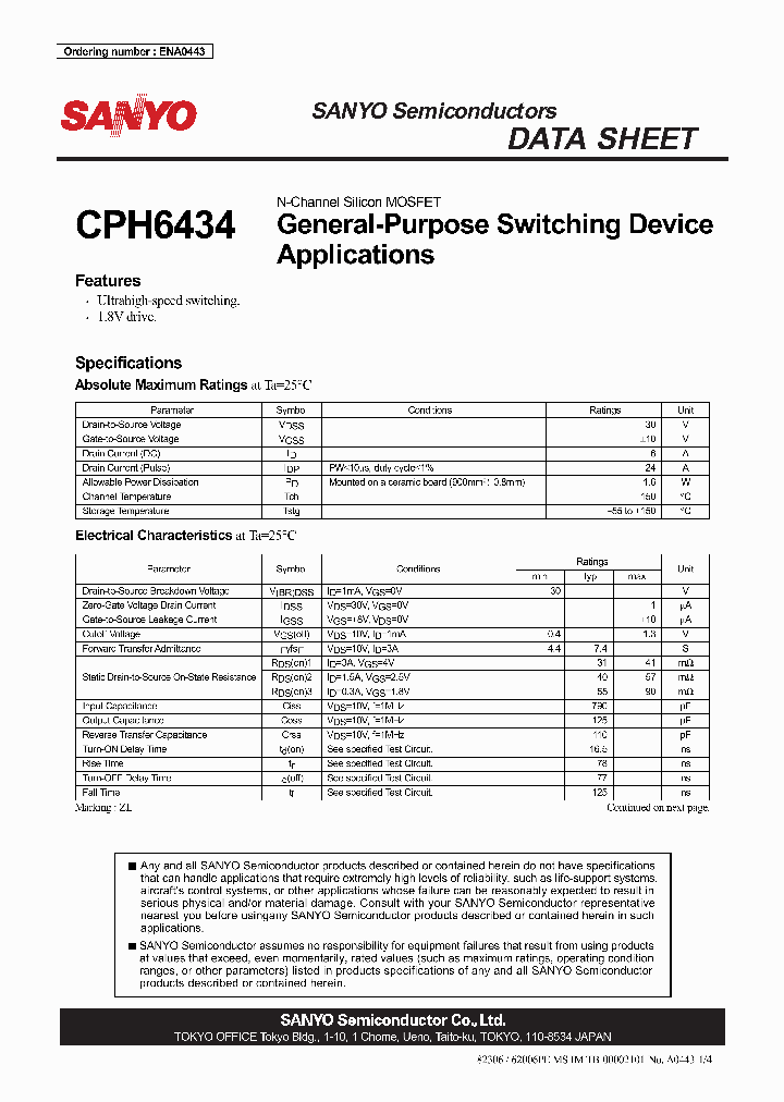 CPH6434_4701054.PDF Datasheet