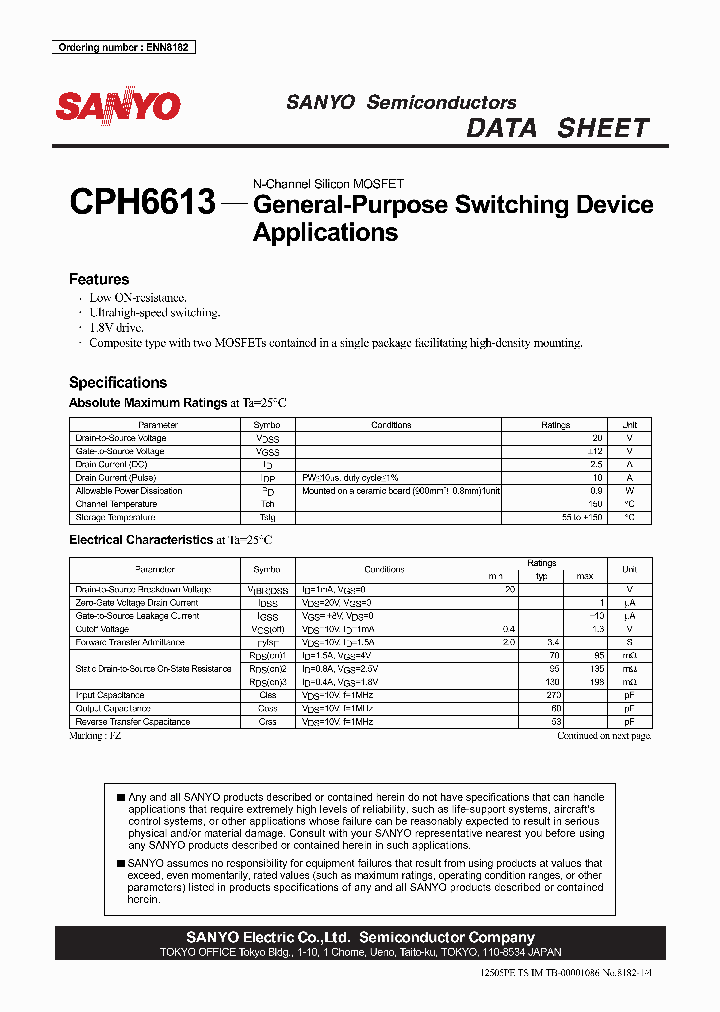 CPH6613_4186367.PDF Datasheet