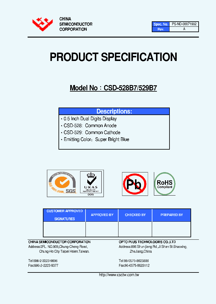 CSD-528B7_4429124.PDF Datasheet