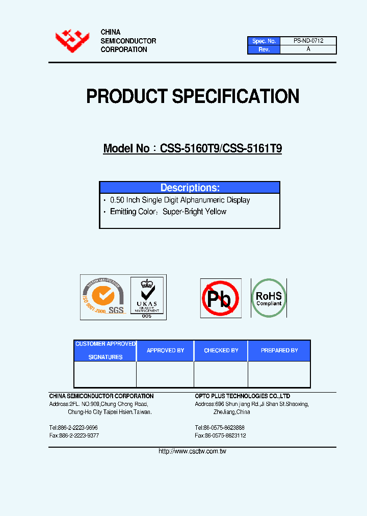 CSS-5160T9_4740853.PDF Datasheet