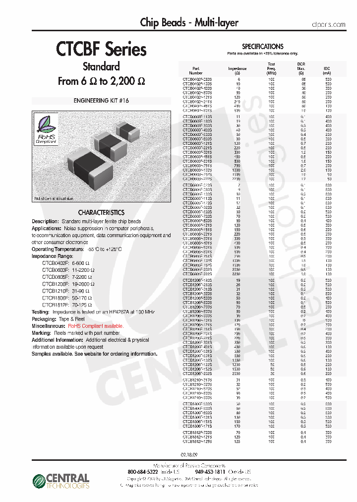 CTCB0805F-170S_4493440.PDF Datasheet
