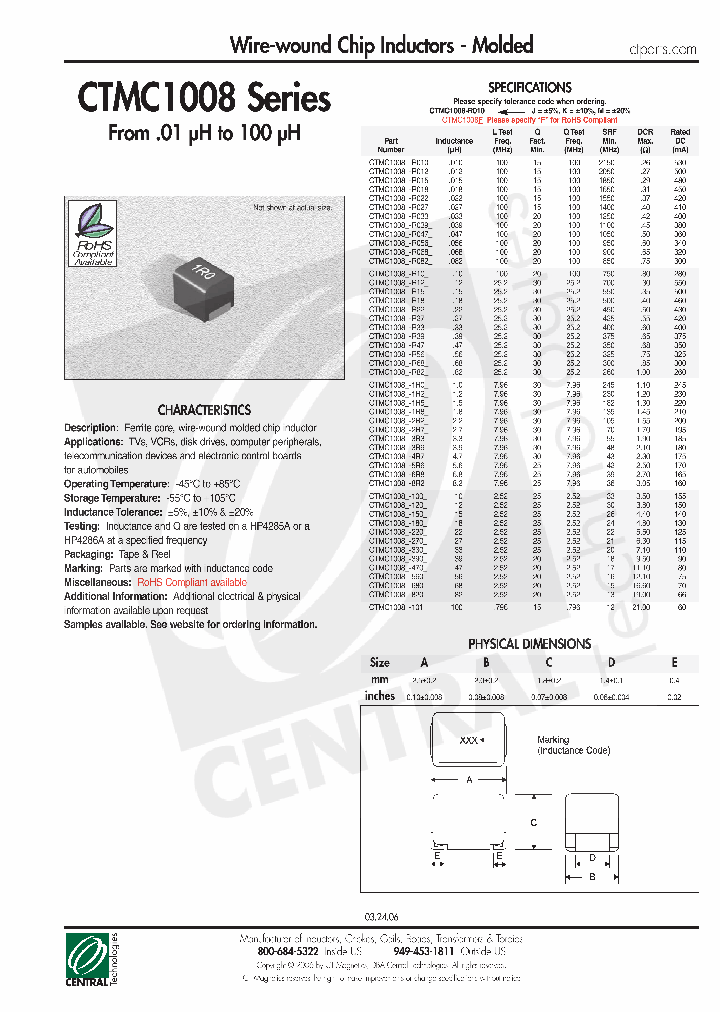 CTKC1008-100K_4459551.PDF Datasheet